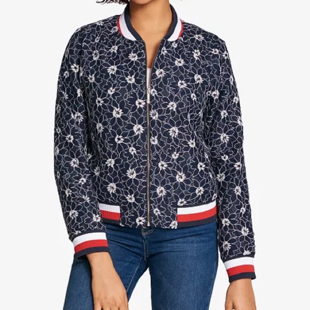 Tommy Hilfiger Lace Bomber Jacket